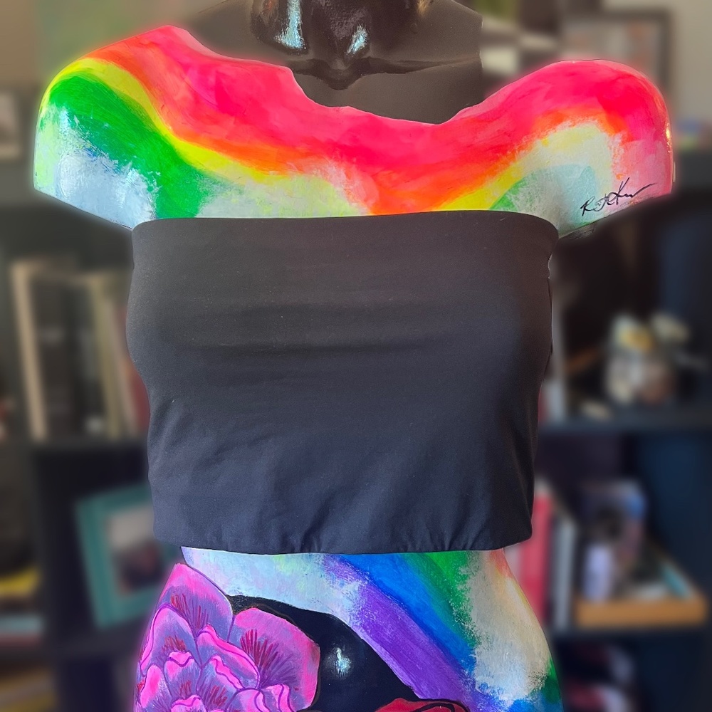 SKIMS Fits Everybody Bandeau Bralette Blk 2X